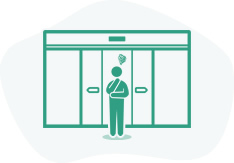 開いたドアが閉まらない