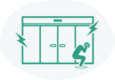 自動ドア装置から異音・異臭がする